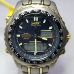 C605-Q00567 Citizen Eco-drive Titanium Digital/analog Men's Watch RTN-7-JC-9. Fixed Price $249.00.