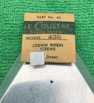 Jaeger Lecoultre Crown Wheel Screw Cal. 438 Part 5420. Fixed Price $15.99.