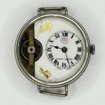 Antique Hebdomas Style 8 Day Wrist Watch With Visible Lever Escapement - Works. Fixed Price $1499.00.