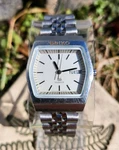 Vtg 1980 Seiko Sq 7559-5010 Day/date Rare Silver Dial 35MM Men's Watch Nice!!!. Fixed Price $119.99.