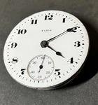 Elgin Pocket Watch Movement Antique Vintage Usa Made 25284707 White Dial. Fixed Price $35.50.