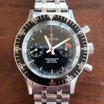 1960S Croton Chronomaster Vintage Chronograph Watch 38MM Casd Aviator Sea Diver. Fixed Price $1975.00.