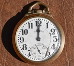 Illinois Bunn Special Elinvar 161A Railroad 21J 10K Gold Filled Pocket Watch. Fixed Price $749.99.