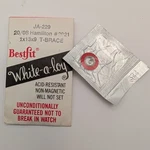 Bestfit White-o-loy Mainspring JA-229 Hamilton 20/0S #2921 T-brace. Fixed Price $6.00.