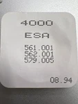 Eta Electronic Module Esa 561.001 562.001 /579.005 Part 4000. Fixed Price $65.00.