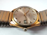 Vtg Swiss Mens Wyler Incaflex 17'J Manual Gold Wristwatch Flexible Bracelet Run. Fixed Price $75.00.