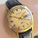Vintage Bulova Clipper "y" Men's Automatic Watch 11ANACB Day/date 1971. Fixed Price $269.00.