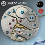 Movement Eta 6497-1, Pearl Decorated, Elabore, Blue Screws, Hand Wind Swiss Made. Fixed Price $340.00.