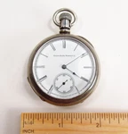 Antique 1888 Elgin Usa 7J Grade 104 Fahys 900 Coin Silver Pocket Watch Works. Fixed Price $279.95.