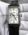 Longines L5.767.4.73.0 Men's Dolcevita Automatic 47MM Leather Watch. Fixed Price $1065.00.