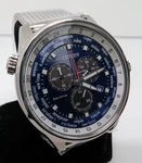 Citizen Eco-drive Men's AT0368-82L Blue Dial Mesh Band Chronograph Sports Watch. Fixed Price $279.99.