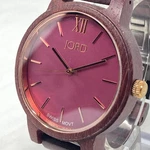 Jord Frankie Watch Men 45MM Wooden Pink Dial Brown Swiss Movt New Battery 6.75". Fixed Price $39.91.