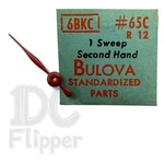Bulova 6BKC Red Second Hand Watch Part #65C Fits 6AHC, 6BMC, 6BOC, 6CAC, 6CTC. Fixed Price $10.99.