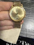 Hamilton Intra-matic Automatic Men's Wristwatch Gold Dial, Case, & Band 30JEWEL. Fixed Price $450.00.