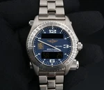 Breitling Emergency Chrono Titanium Watch "wn" Dial Box Papers 43MM E76321 W1016. Fixed Price $10642.92.