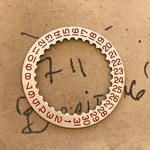1X Vintage Breitling Unitime World Felsa 711 Red Calendar Disk. Fixed Price $100.00.
