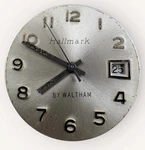 Vintage Hallmark By Waltham 17-JEWEL Date Watch Movement Running, Rusty Stem. Fixed Price $22.50.