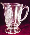 Swiss Creamer Mckee Aegis Bead & Bar Medallion Eapg Clear Glass 1880S Antique. Fixed Price $37.99.