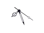 Black Watch Hands For Mens Tag Heuer With Eta 955.112, F06.111 Movement. Fixed Price $15.00.