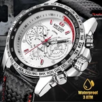 Waterproof Durable Megir Men's Stainless Steel Analog Sports Quartz Wrist Watch. Fixed Price $13.18.