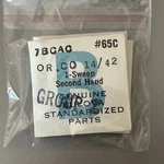 Bulova Watch 7BCAC Standardized Part #65C Or. 14/42 Sweep Second Hand Sealed. Fixed Price $13.90.