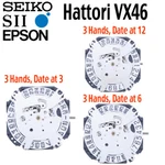 New Japan Seiko Sii Tmi Epson VX46 Watch Movement, 11 1/2, Hands D3, 6, 12. Fixed Price $28.95.