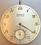 * Gruen Caliber 385 17 J Conoruma Pocket Watch Movement Runs M45. Fixed Price $39.99.