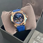Bulova Marine Star Dial-blue Silicon Strap 98A227AUTOMATIC Men's Watch 45MM. Fixed Price $249.20.