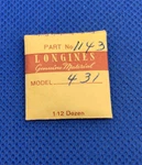 Longines 431 Part #1143 Oscillating Weight. Sealed. New Old Stock. 34-43L. Fixed Price $103.99.