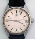 Vtg Zenith Surf Manual Wind Steel Watch. Ref: 01.1530.365. Cal: 2572C. For. Fixed Price $600.00.