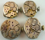 Lot Of 4 Lady's Bulova Wristwatch Movements - Parts / Repair. Fixed Price $40.00.