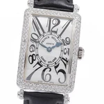 Franck Muller Long Island 902QZD Diamond Bezel Silver Dial Quartz Ladies 930412. Fixed Price $2586.55.