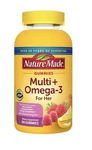 Nature Made + OMEGA-3 Gummies For Her Women Multivitamin 180. Fixed Price $30.99.