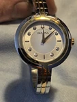 Bulova Ladies Quartz Watch 98P195 Stainless Steel Crystal Dial Japan Dress. Fixed Price $66.50.