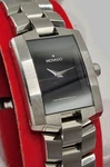 Swiss Movado Women's Eliro Stainless Steel Silver Rectangle Watch 0605378. Fixed Price $246.49.