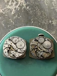 Two Bulova 10AN Watch Movements 15J, One Center Seconds And Good Balance. Fixed Price $56.00.