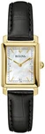 Bulova Women's Sutton Classic Quartz Gemmed Black Leather Watch 21 97P166. Fixed Price $131.99.