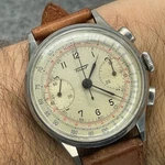 Beautiful Tissot Chronograph Caliber Lemania 15TL Steel Swiss Watch 1940. Fixed Price $5999.00.