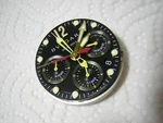 Bvlgari Flyback Rattrapante Chronograph Watch Movement Dubois Depraz ETA2892A2. Fixed Price $1600.00.