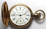1889 Hampden 213 6S 15J Gold Filled Hunter Pocket Watch - Parts/repair. Fixed Price $169.99.