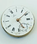 Omega 25.8MM Enamel Dial Pocket Watch Movement Good Balance For Parts/repair. Fixed Price $149.00.