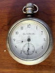 Antique Elgin Natl Watch Co Pocket Running Bullseye Case Works. Fixed Price $209.99.