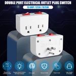 2-PACK Grounded Outlet Plug With Dual On/off Switch Wall Tap Adapter 15A 1875W. Fixed Price $25.99.
