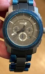 Men's Fossil Machine Chrono Titanium Watch FS4659 Works Bracelet Missing Parts. Fixed Price $23.40.