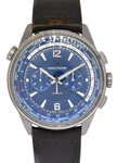 Jaeger Lecoultre Polaris World Time Titanium Blue Dial 44MM Watch Q905T480. Fixed Price $10500.00.
