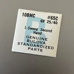 Bulova Watch 10BMC Standardized Part #65C Gf 25/40 (1) Sweep Second Hand Sealed. Fixed Price $13.90.