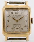 Gruen Veri-thin Precision Tank Watch, 25.44X35MM Case, 16MM Lug, Cal. 425 (hv). Fixed Price $99.95.