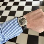 1973 Bulova Accutron Black Dial Stainless Steel Cal 2181 Wrist Watch Serviced. Fixed Price $472.50.