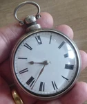 Walsall Charles Webster Silver Fusee Verge Pair Cased Pocket Watch Date C1831. Fixed Price $304.67.