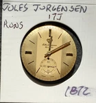 Mens Jules Jurgensen 17J Wrist Watch Movement #1872. Fixed Price $9.95.